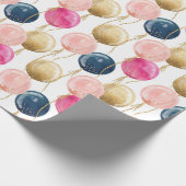 Birthday Girl Pattern Geschenkpapier (Ecke)