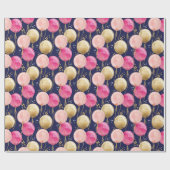 Birthday Girl Pattern Geschenkpapier (Flach)
