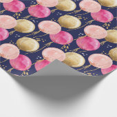 Birthday Girl Pattern Geschenkpapier (Ecke)