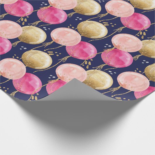 Birthday Girl Pattern Geschenkpapier (Ecke)