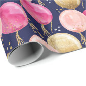 Birthday Girl Pattern Geschenkpapier (Rolleneckpunkt)