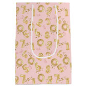 Birthday Girl Pattern Mittlere Geschenktüte (Rückseite)