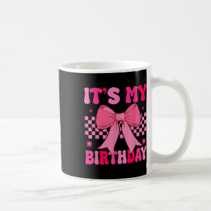 Birthday Girl Pink Coquette Ästhetische Bow Girl Y Kaffeetasse
