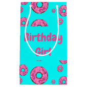 Birthday girl Pink cream donuts Kleine Geschenktüte (Vorderseite)