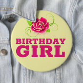 BIRTHDAY GIRL PINK ROSE BUTTONS (Beispiel)