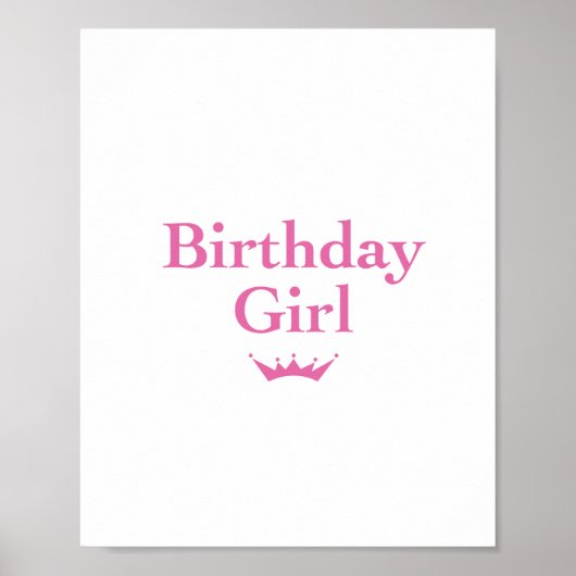 Birthday Girl Poster (Vorne)
