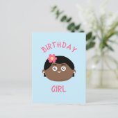 Birthday Girl Postkarte (Stehend Vorderseite)
