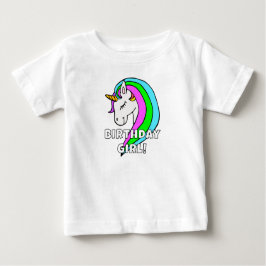 Birthday Girl Rainbow Unicorn Kinderkind T - Shirt