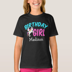 Birthday Girl Rainbow Unicorn Party Kinder T-Shirt