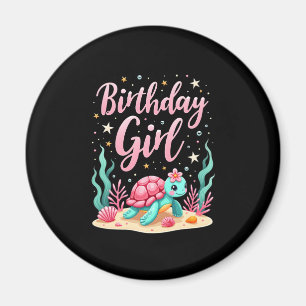 Birthday Girl Sea Turtle Thema Geburtstagsparty Oc Magnet