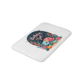 Birthday Girl Sea Turtle Theme Birthday Party Ocea Badematte (Schrägansicht)