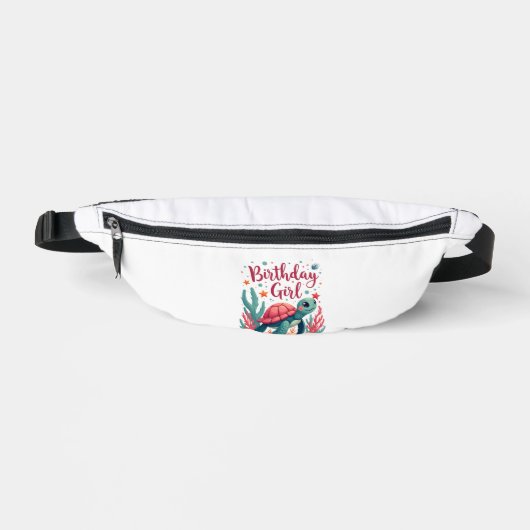 Birthday Girl Sea Turtle Theme Birthday Party Ocea Bauchtasche (Vorderseite)