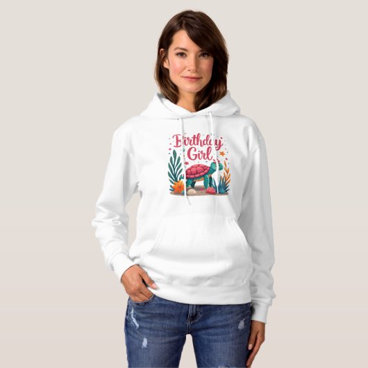 Birthday Girl Sea Turtle Theme Birthday Party Ocea Hoodie (Vorne ganz)