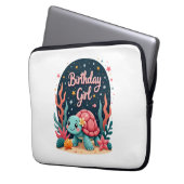 Birthday Girl Sea Turtle Theme Birthday Party Ocea Laptopschutzhülle (Vorderseite Links)