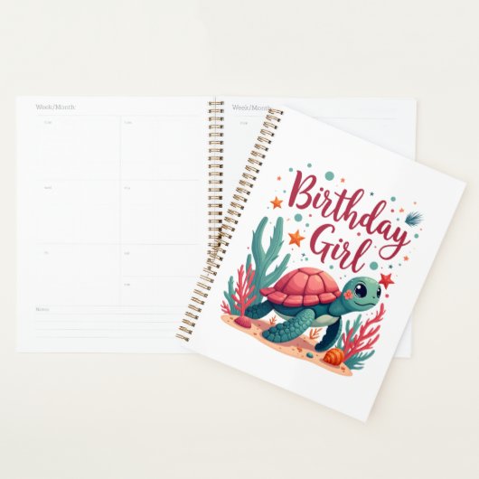 Birthday Girl Sea Turtle Theme Birthday Party Ocea Planer (Anzeige)