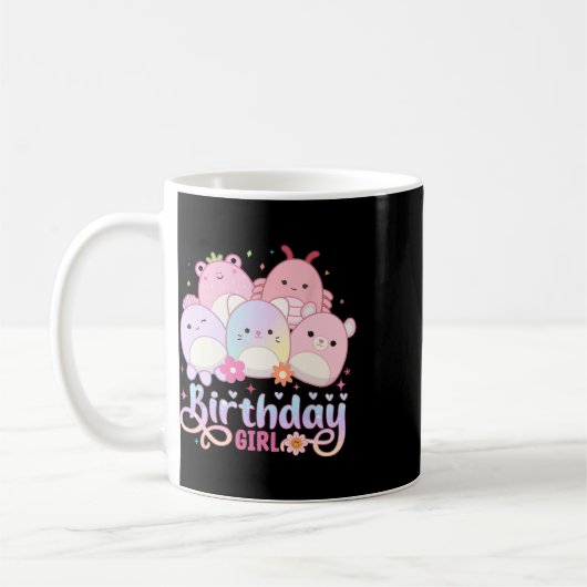 Birthday Girl Squish Squad Mallow Girls Niedlich K Kaffeetasse (Links)