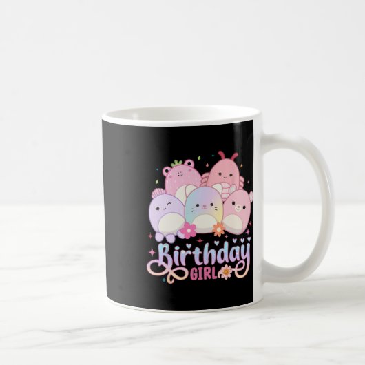 Birthday Girl Squish Squad Mallow Girls Niedlich K Kaffeetasse (Rechts)