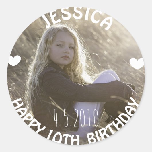Birthday Girl Sticker (Vorderseite)