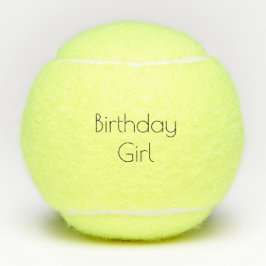 Birthday Girl Tennis BAlls Tennisbälle