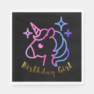 Birthday Girl unicorn unicorn unicorn gift Serviette
