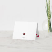 Birthday Girls Superhero Thema Dankeskarte (Rückseite)