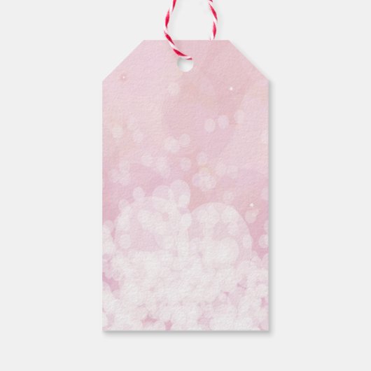 Birthday Glitzer Balloon Geschenkanhänger (Rückseite)