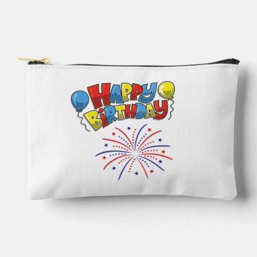 Birthday Glow Mode Zubehörtasche (Vorderseite)