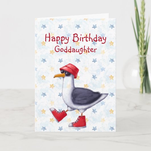 Birthday Godtoy Fun Niedlich Seagull Bird Card Karte (Vorderseite)