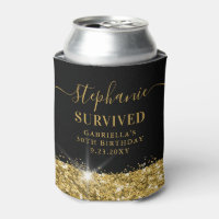 Birthday Gold Glitzer Personalisiert Funny Fee