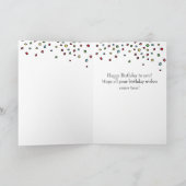 Birthday Golden Retriever Cartoon Karte (Innenseite)