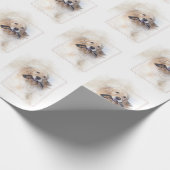 Birthday Golden Retriever Geschenkpapier (Ecke)