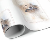Birthday Golden Retriever Geschenkpapier (Rolleneckpunkt)