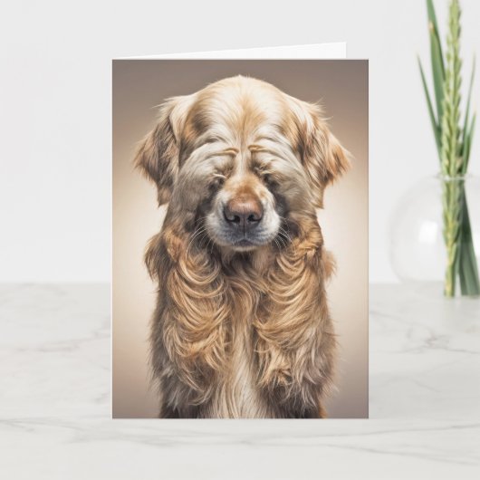 Birthday Golden Retriever Getting Old Humor Karte (Vorderseite)