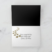 Birthday Golden Retriever mit Äpfeln Karte (Innenseite)