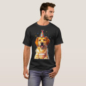 Birthday Golden Retriever, Party Dog  T-Shirt (Vorne ganz)