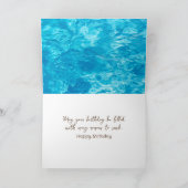 Birthday Golden Retriever Pool Matratze Karte (Innenseite)