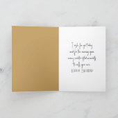 Birthday Golden Retriever Texting On the Toilet Karte (Innenseite)