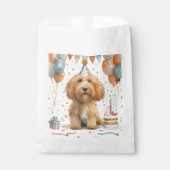 Birthday Goldendoodle Dog Geschenktütchen (Vorderseite)