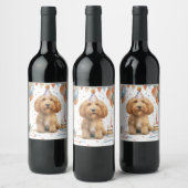 Birthday Goldendoodle Dog Weinetikett (Flaschen)