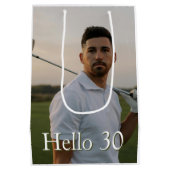 Birthday Golf-30  Mittlere Geschenktüte (Rückseite)