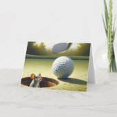 Birthday Golf Ball and Mouse Karte (Vorderseite)
