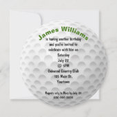 Birthday Golf Ball Party Einladung (Vorderseite)