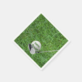 Birthday Golf Ball und Club Serviette (Ecke)