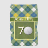  Birthday Golf / Golfing / Golfer Theme Golfhandtuch (Vorderseite)