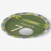  Birthday Golf / Golfing / Golfer Theme Pappteller (Schrägansicht)