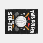 Birthday Golf Shirts für Männer 60 Jahre alt Golfe Fleecedecke (Vorderseite (Horizontal))