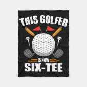 Birthday Golf Shirts für Männer 60 Jahre alt Golfe Fleecedecke (Vorderseite)