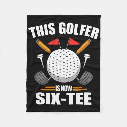 Birthday Golf Shirts für Männer 60 Jahre alt Golfe Fleecedecke (Vorderseite)