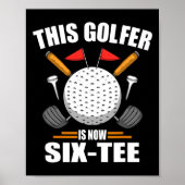 Birthday Golf Shirts für Männer 60 Jahre alt Golfe Poster (Vorne)