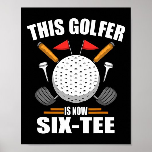 Birthday Golf Shirts für Männer 60 Jahre alt Golfe Poster (Vorne)